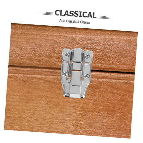 Six Pack Vintage Duckbilled Toggle Latch Kit With Screws For Wooden Boxes Jewelry Cabinets Tool Chests Spring Loaded Hasp Lock