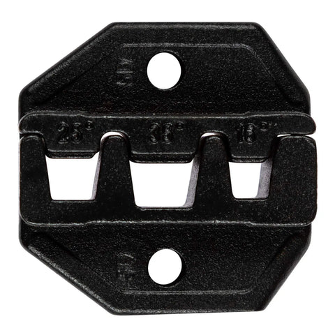 Wire Ferrule Crimping Tool For AWG 2 4 6 And DIN 16 25 35 mm2 With Right Angled Head And Interchangeable Dies, close-up of die.