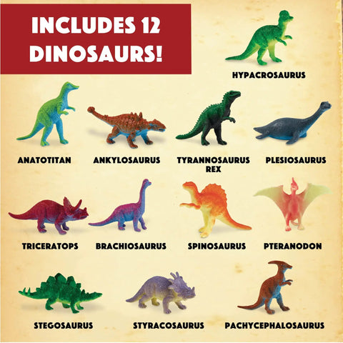 Totally Dig It Up Dinosaur Eggs Excavation Kit For Kids Hands On Paleontology Adventure Learn To Identify Dinosaurs With Excavation Guide Classroom Friendly STEM Activity Family Fun, 12 dinosaur figures