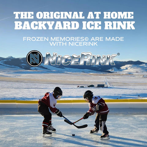 Backyard Ice Rink Kit For DIY Setup 20x40 Rink In A Box With Premium Liner All In One Package For Home Hockey And Ice Skating Easy Assembly And Family Friendly Winter Fun