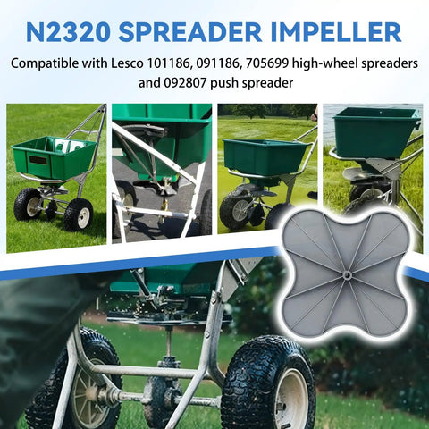 N2320 Spreader Impeller For Lesco 101186 091186 705699 High Wheel And 092807 Push Spreader Also Fits Select Cub Cadet Spreaders