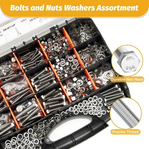Heavy duty stainless steel bolt kit with 744 SAE pieces