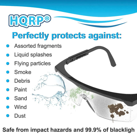 Clear UV Protective Safety Glasses With Side Shields For Yard Work And Gardening Grab These For Lawn Mowing Weed Whacking Hedge Trimming Woodworking And Construction Scratch Resistant Polycarbonate Lenses For Men Women And Kids against debris and splashes.