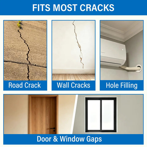 Heavy Duty Closed Cell Foam Backer Rod Bond Breaker Cord fits most cracks including road, wall, and door or window gaps.