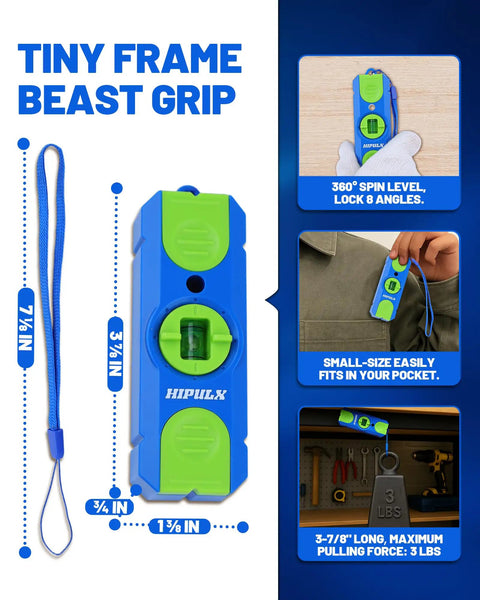 Straight Up Magnetic Stud Finder And Drywall Scanner With 360 Bubble Level And Heavy Duty Magnet For Locating Wood Studs Right On The Money No Batteries To Keep Your Job Running Smooth, showcasing compact design.