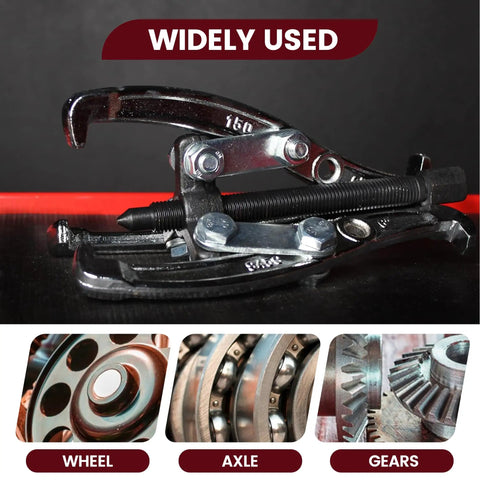 Beast Mode Heavy Duty 3 Jaw Gear Puller Set With Reversible Jaws for Pulley Bearing Flywheel Removal on display.