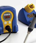 Pro Digital Soldering Station Kit With Chisel Tip Pack T18 D08 D12 D24 D32 S3 showing adjustable temperature digital readout