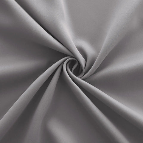 Close-up of fabric texture for 72 Inch Length Grey Curtains For Room Two Panels Grommet Window Treatments Double Sided Blackout Thermal Insulated Room