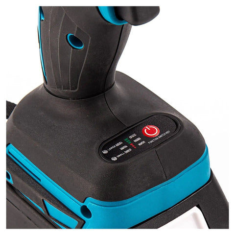 Pro Brushless Cordless Impact Wrench With High Torque Electric Power Tool rechargeable battery and ergonomic handle controls.