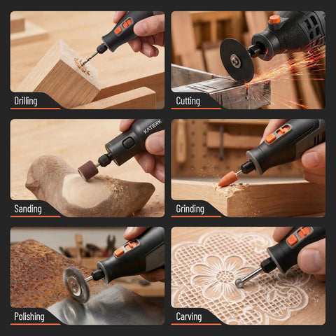 321 Piece Rotary Tool Bits Set For Compatibility With A Wide Range Of Projects Including Grinding Sanding Carving Polishing And Cutting