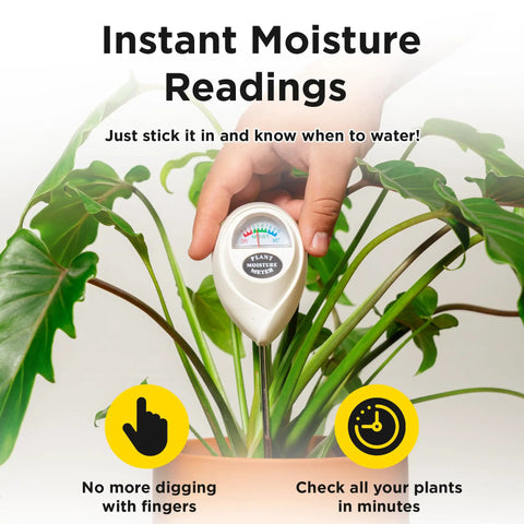 Person using Soil Moisture Meter With Hygrometer Sensor For Indoor And Outdoor Plants, Accurate Soil Humidity Readings To Nail Your Watering Schedule