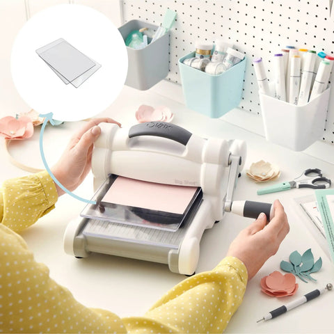 Person using Big Shot machine with Standard Replacement Cutting Pads For Big Kick, Big Shot And Vagabond Die Cutting Machines.