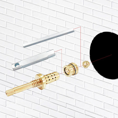 Temptrol Shower Valve Rebuild Kit With Cartridge TA 10 Seats TA 4 And Seat Removal Tools T 35 A B DIY Friendly Install diagram