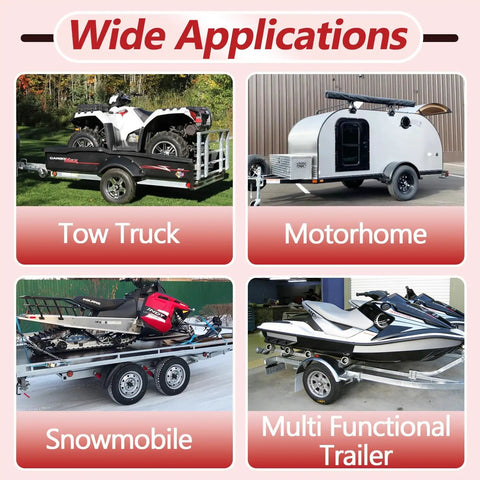 Wide applications of 4 Pack Trailer Wheel Bearing Protectors Bulletproof Direct Swap For Number 1980 Dust Caps in various vehicles.