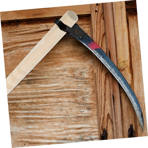 Wooden Sickle Handle Grip With Ergonomic Design And Noslip Comfort For Sickle Replacement, Durable Garden Tool Accessory