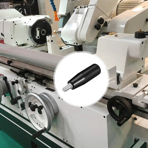 2 Pcs Revolving Handwheel Machine Handles With M6 Threaded Stem, 22mm Dia on industrial lathe setup