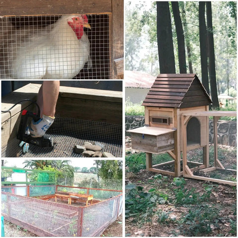 Heavy Duty 4 Inch By 10 Foot Wire Mesh Roll Built Tough Galvanized And PVC Vinyl Coated Hardware Cloth used in coop fence