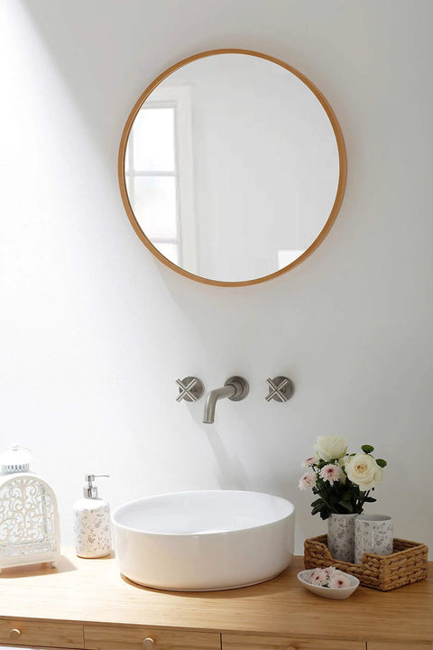 Brushed Nickel Wall Mount Bathroom Faucet With Double Handles Includes Rough In Valve Drip Free Ceramic Disc Cartridge Solid Brass Build