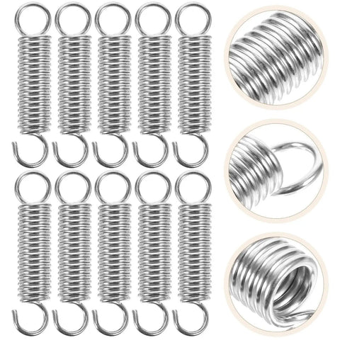 10 Piece Stainless Steel Tension And Extension Springs Kit For Machinery Construction And Industrial Projects Heavy Duty