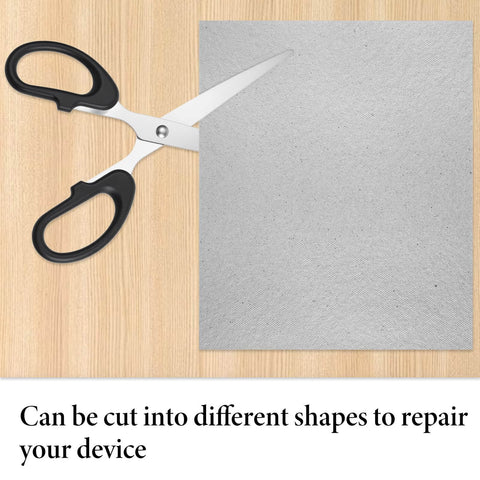 4 Pc Waveguide Cover Replacement Kit With Scissors, 150Mm By 120Mm Mica Plates Sheets, showing scissors and rectangular mica sheet