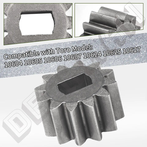 Two Pack 12-Tooth Pinion Gears 115-4668 12T Drive Gear For Toro 22 Inch Lawn Mower Wheel Replacements, close-up view