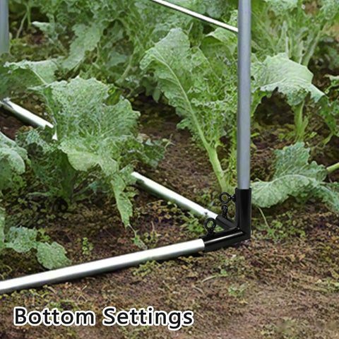 Heavy Duty Canopy Fittings Kit With One And Three Eighths Inch Metal Connectors And Four 3 Way Elbows Plus Four 4 Way Cross Brackets For Easy Install On Flat Carport Shed Frames And Greenhouse Structures