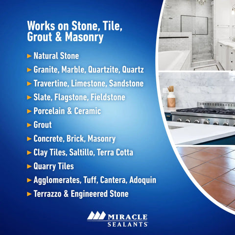 Advanced Penetrating Sealer For Countertops Stone Tile And Grout Odorless Water Based Formula image with product details