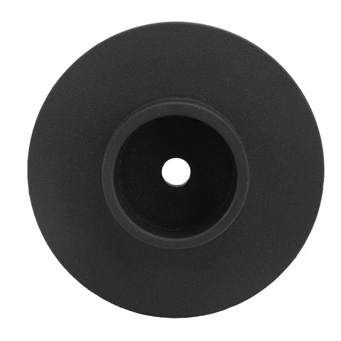 Top view of Beefy Bottle Jack Pad Iron Lift Pad 6 Ton with 4 inch base showing circular design and central hole