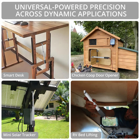 Ultra Compact 12V Mini Linear Actuator Packing A Rock Solid 4 Inch Stroke And 21 Pound Push Pull Force IP54 Waterproof Heavy Duty Electric Linear Slider For Garage Upgrades And Precision Automation Builds in smart desk, chicken coop opener, mini solar tracker, RV lifting.