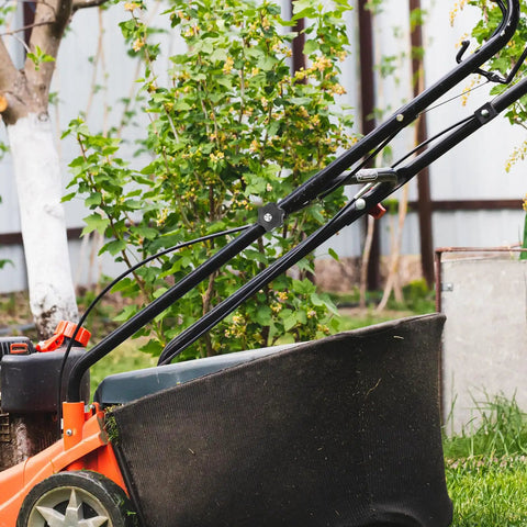 Super Easy Lawn Mower Handle Knobs Plus Bolts Washers Screws For Home Or Small Commercial Yard Machines, ergonomic grip on mower handle.
