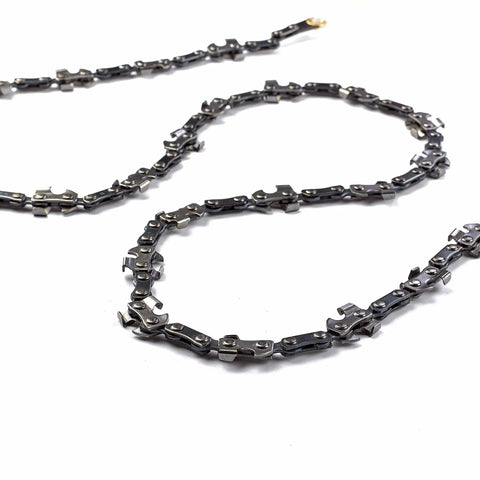 Detailed view of a 360 rope chain for the 55 Inch High Limb Rope Saw With 360 Rope Chain For Manual Tree Limb Cutting Dual Sided Blades Ergonomic Handles Ultra Easy Jam Free Quick Cut Pocket Chainsaw With Carrying Case