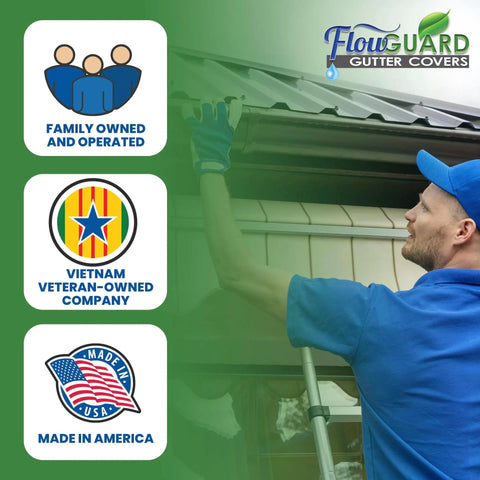 Installation of Made In The USA Pro DIY 5 Inch High Clearance Gutter Cover System With 102 Feet Matte Aluminum Gutter Guards