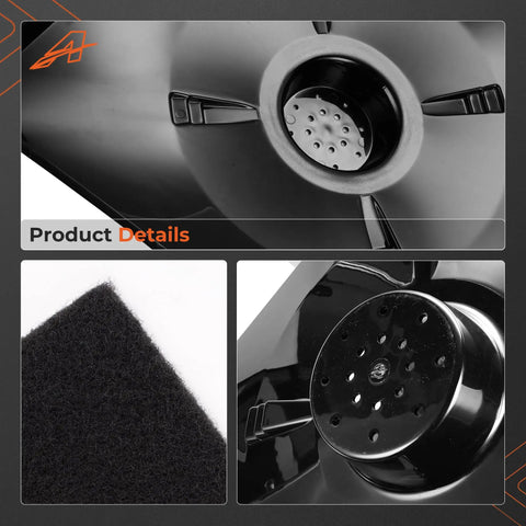Close-up details of Heavy Duty Transmission Drain Pan With Three 22 Inch Anti Splash Pads featuring textured pad and funnel