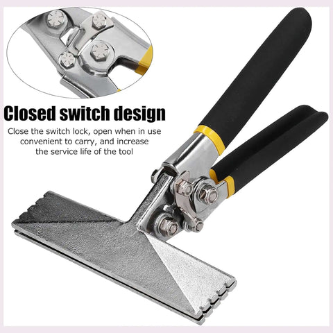 All In One Electrician Pliers For Edge Beveling And Crimping, heavy duty crimp tool with closed switch design, durable steel construction.