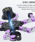 Transformable Fidget Spinner Set Of 20 Pieces With Dope Sensory Chain Robots Diy Deformed Mechanical Spiral Spinners For Stress Relief