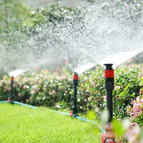 Flexible Multi-Adjustable Above Ground Garden Sprinkler System With Fully Adjustable Heads And Hose For DIY Plant Watering