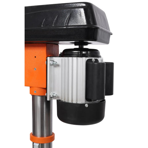 Side view of motor on 12 Inch Benchtop Drill Press With Laser And Digital Readout Pro Grade Variable Speed 450 To 3150 RPM