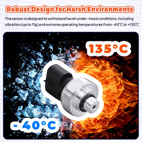 AC Pressure Sensor 88719 33020 Goes Great With Toyota Avalon Sienna Camry RAV4 Corolla Venza Highlander And Lexus LS430 ES350 LS460 RX350 Auto Refrigerant Pressure Transducer Switch with temperature range from -40°C to 135°C