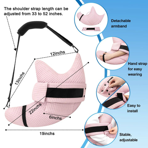 Cooling Shoulder Surgery Pillow With Ergonomic Design For Postop Relief Side Sleeper Support Rotator Cuff Pain Relief