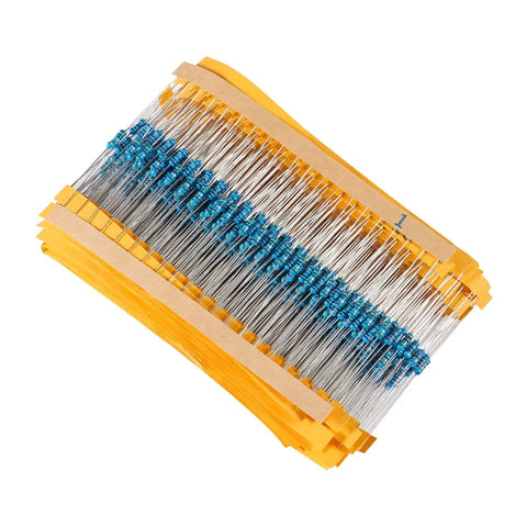 Resistors from Electronic Components Assortment Kit With 1818 Pieces For DIY Projects Including Resistors Capacitors Diodes
