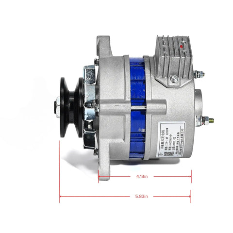 Powerful 1200W PMA Generator For Low RPM Engines, Delivers 12V To 14V AC Charging And Lighting, aluminum side view