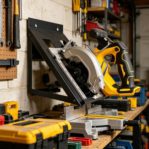 Heavy Duty Circular Saw Hanger Wall Mount Go To Garage Workshop And Home Tool Organization Durable Tool Rack For Sheds