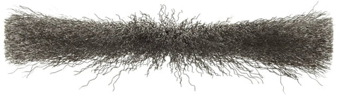 8 Inch Narrow Face Crimped Wire Wheel With Stainless Steel Fill For Bench And Angle Grinders Five Eighth Inch Arbor close-up view