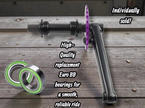Euro Sealed Bottom Bracket Bearing For BMX And Freestyle Bikes With 19mm Spindle on wooden surface