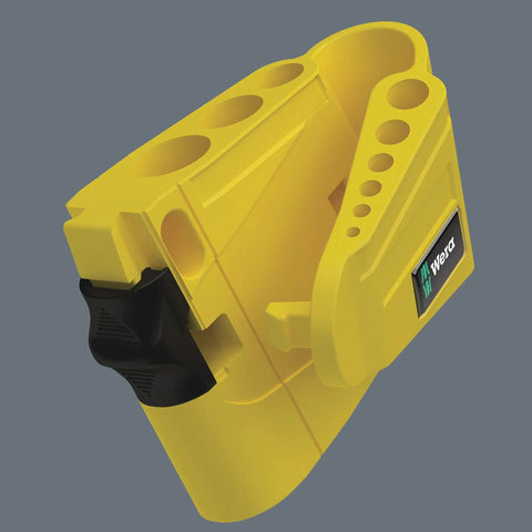 Yellow storage clip for 950/13 Hex Plus L Key Set 1 SB With BlackLaser Coating For Hex Socket Screws, showing multiple slots for L keys