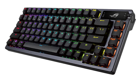 Top view of Legit Compact Wireless Mechanical Keyboard For Gaming Featuring Tri Mode Connectivity Hot Swappable Clicky Switches.