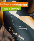 Front Big Bike Fender For Face And Suspension Fork Protection Keeps Goggles Clean And Your Gear Dry On Wet Trails For Enduro Trail All Mountain Cross Country Freeride Downhill And EMTB Rides with German branding and recyclable materials.