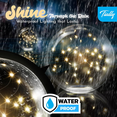 Fairy Floating Pool Lights Solar Powered 14 Inch Inflatable Waterproof LED Glow Balls for Pool Parties and Nighttime Swim Vibes Bright Outdoor Decor Easy Float and Light Up 2 Pack