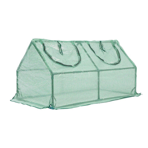 Six By Three Foot Mini Greenhouse Kit With All Season 3 In 1 Design, Triple Layer Window For Easy Temp Control, Insulation And Shade