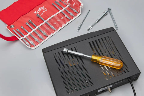 99PRN 14pc Multi Purpose Tool Set With Roll Pouch Black Durable Aluminum Handles And Precision Electronics Tools